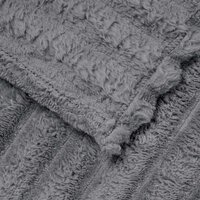 Gooi Deken Donkergrijs 240 x 220 cm Fleece 5