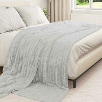 Gooi Deken Grijs 240 x 220 cm Fleece 3