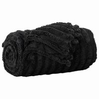 Gooi Deken Zwart 240 x 220 cm Fleece 2