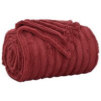 Gooi Deken Bordeaux Rood 240 x 220 cm Fleece 2