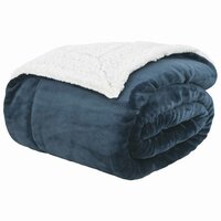 Gooi Deken Marineblauw 150 x 200 cm Fleece 2