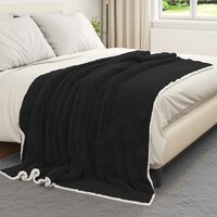 Gooi Deken Zwart 150 x 200 cm Fleece 3
