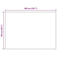 Gooi Deken Bordeaux Rood 150 x 200 cm Fleece 9