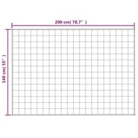 Verzwaringsdeken 140x200 cm 6 kg stof blauw 6