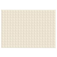 Verzwaringsdeken 135x200 cm 10 kg stof lichtcr&egrave;mekleurig 3