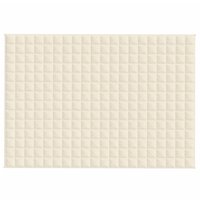 Verzwaringsdeken 140x200 cm 10 kg stof lichtcr&egrave;mekleurig 3