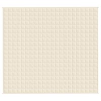 Verzwaringsdeken 200x220 cm 9 kg stof lichtcr&egrave;mekleurig 3