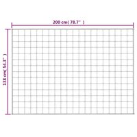 Verzwaringsdeken 138x200 cm 6 kg stof blauw 7