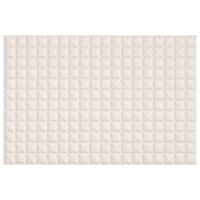 Verzwaringsdeken 120x180 cm 9 kg stof lichtcr&egrave;mekleurig 3