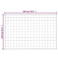 Verzwaringsdeken 120x180 cm 5 kg stof lichtcr&egrave;mekleurig 7