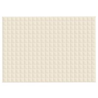 Verzwaringsdeken 155x220 cm 7 kg stof lichtcr&egrave;mekleurig 3