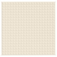 Verzwaringsdeken 200x200 cm 9 kg stof lichtcr&egrave;mekleurig 3