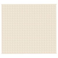 Verzwaringsdeken 200x225 cm 9 kg stof lichtcr&egrave;mekleurig 3