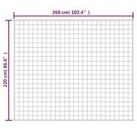 Verzwaringsdeken 220x260 cm 15 kg stof lichtcr&egrave;mekleurig 7