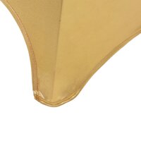 6 st Stoelhoezen stretch goud 5