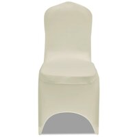 Stoelhoezen  stretch 18 st cr&egrave;me 3