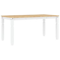 5-delige Eethoek Panama massief grenenhout wit 5