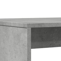 3-delige Eettafel en bankenset bewerkt hout betongrijs 8