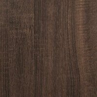 3-delige Eettafel en bankenset bewerkt hout bruin eikenkleur 9