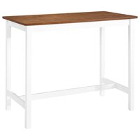 3-delige Bartafel en -krukkenset massief hout 9