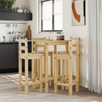 5-delige Barset massief grenenhout 3