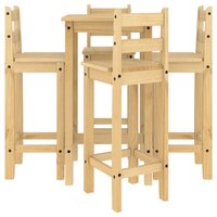 5-delige Barset massief grenenhout 4