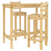 3-delige Barset massief grenenhout 2