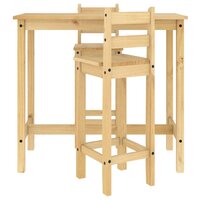 3-delige Barset massief grenenhout 4