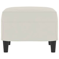 Voetenbank 60x50x41 cm fluweel cr&egrave;mekleurig 4