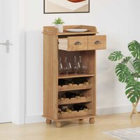 Wijnkast ASKIM Honing Wax 57 x 37 x 114 cm Massief grenenhout 4