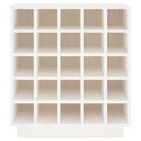 Wijnkast 55,5x34x61 cm massief grenenhout wit 5