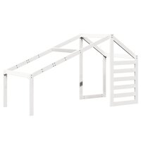 Kinderbedhuisje 198x97x113 cm massief grenenhout wit 2