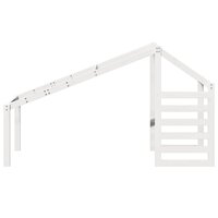 Kinderbedhuisje 198x97x113 cm massief grenenhout wit 4