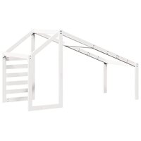 Kinderbedhuisje 198x97x113 cm massief grenenhout wit 6