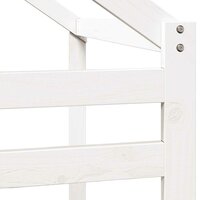 Kinderbedhuisje 198x97x113 cm massief grenenhout wit 7