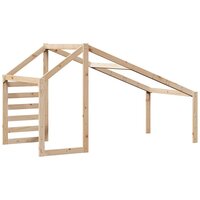 Kinderbedhuisje 188x97x113 cm massief grenenhout 6