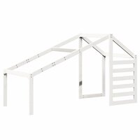 Kinderbedhuisje 188x82x113 cm massief grenenhout wit 2