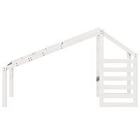 Kinderbedhuisje 188x82x113 cm massief grenenhout wit 4