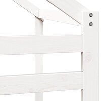 Kinderbedhuisje 188x82x113 cm massief grenenhout wit 7