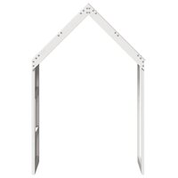 Kinderbedhuisje 60x89x134,5 cm massief grenenhout wit 5