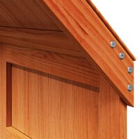 Kinderbedhuisje 60x89x134,5 cm massief grenenhout wasbruin 7