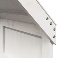 Kinderbedhuisje 55x84x132 cm massief grenenhout wit 7