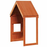 Kinderbedhuisje 55x84x132 cm massief grenenhout wasbruin 6