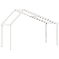 Kinderbedhuisje 213x85,5x144,5 cm massief grenenhout wit 6