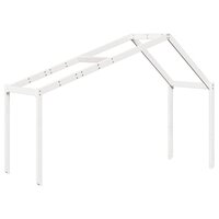 Kinderbedhuisje 203x95,5x142 cm massief grenenhout wit 2