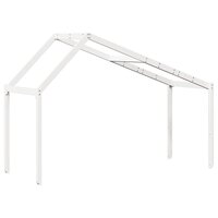 Kinderbedhuisje 203x95,5x142 cm massief grenenhout wit 6