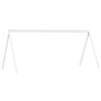Kinderbedhuisje 209x95,5x88 cm massief grenenhout wit 2