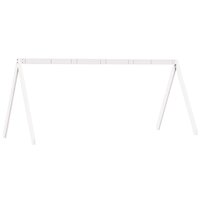 Kinderbedhuisje 199x95,5x88 cm massief grenenhout wit 6