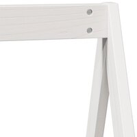 Kinderbedhuisje 199x95,5x88 cm massief grenenhout wit 7
