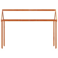 Kinderbedhuisje 217x95,5x159 cm massief grenenhout wasbruin 4